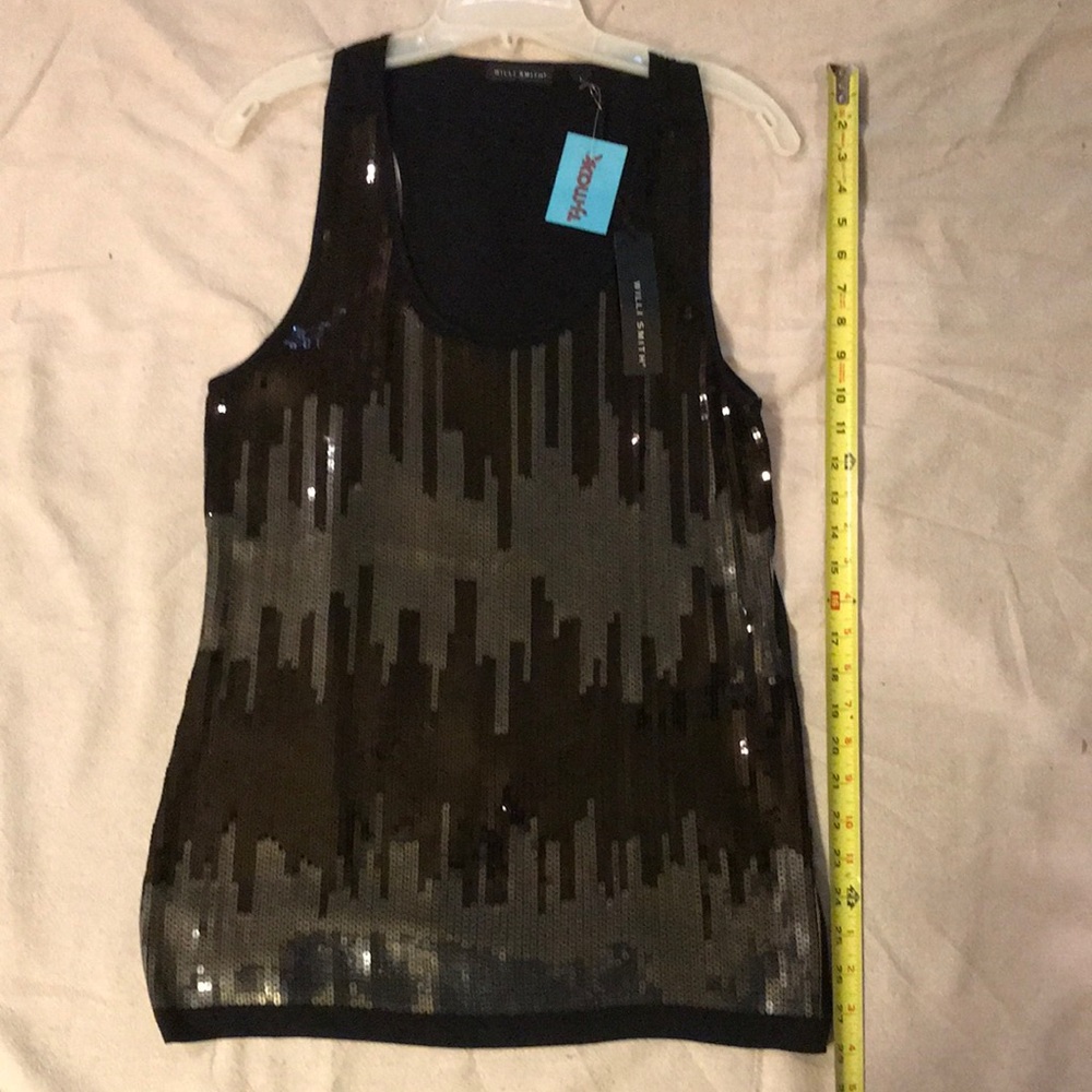 $5 in bundle of 4, Tank, sequined, Willi Smith, L